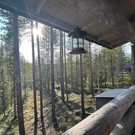 Rauhallinen Kelohuoneisto Laehellae Palveluita, Peacefull Log At Yllaes